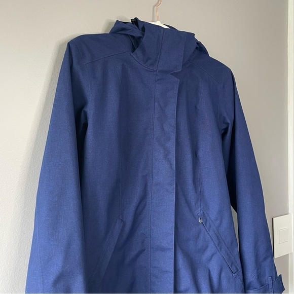 [s] Patagonia Deep Blue Outer Shell Lightly Lined Spring Rain Jacket - Picture 3 of 14